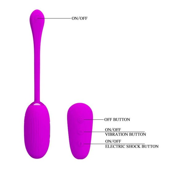 Δονούμενο Αυγό Με Ηλεκτροδιέγερση - Shock Fun Remote Control Vibrating Egg Sex Toys 