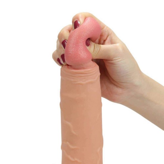 Κούφιο Ομοίωμα Με Ζώνη - Rodeo Big Hollow Strap On Beige 21cm Sex Toys 