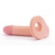 Ομοίωμα Πέους Για Διπλή Διείσδυση - The Ultra Soft Double Beige 15cm Sex Toys 