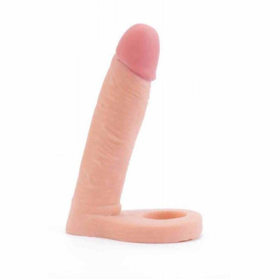 Ομοίωμα Πέους Για Διπλή Διείσδυση - The Ultra Soft Double Beige 15cm Sex Toys 