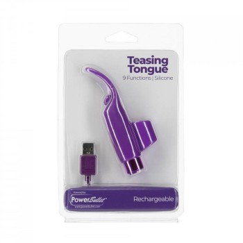 Επαναφορτιζόμενος Δονητής Δαχτύλου - Teasing Tongue Finger Vibrator Purple