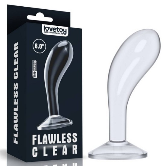 Flawless Clear Prostate Plug 15cm Sex Toys