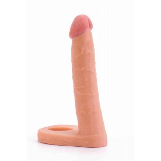 Ομοίωμα Πέους Για Διπλή Διείσδυση - The Ultra Soft Double Beige 16cm Sex Toys 