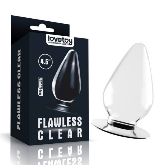 Flawless Clear Anal Plug 11cm Sex Toys