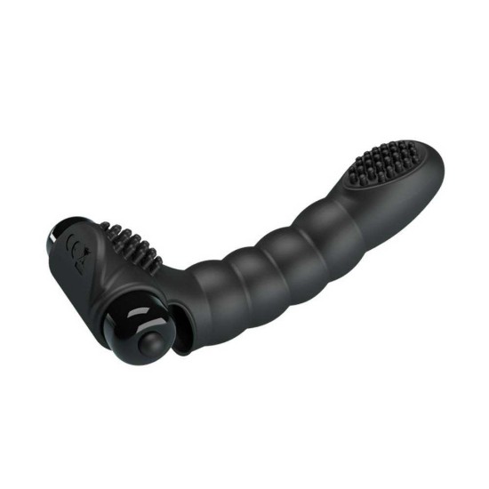 Δονητής Δαχτύλου Με Κουκκίδες - Alexander Finger Vibrator With Dots Black Sex Toys 