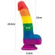 Ομοίωμα Σιλικόνης Ουράνιο Τόξο - Prider Realistic Silicone Dildo 20cm Sex Toys 
