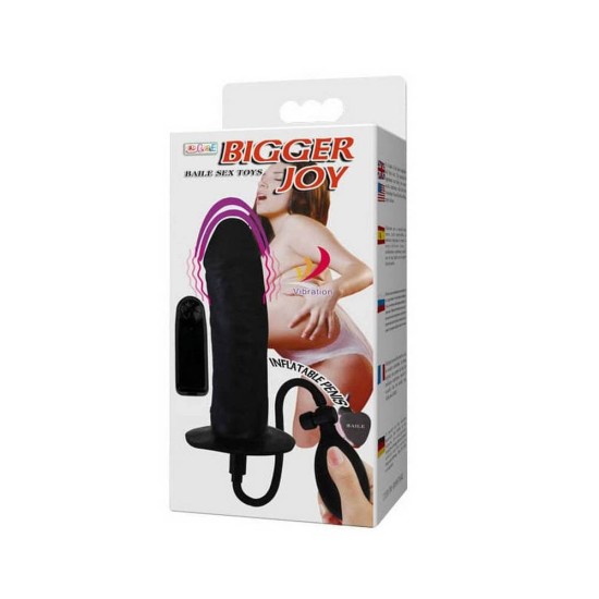 Φουσκωτό Πέος Με Δόνηση - Bigger Joy Inflatable Vibrating Penis 16cm Sex Toys 