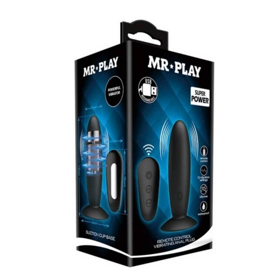 Ασύρματη Δονούμενη Σφήνα - Mr. Play Remote Control Vibrating Anal Plug Sex Toys 