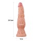 Τερατόμορφο Ομοίωμα Πέους - Dual Layered Sillicone Cock Beige 24cm Sex Toys 