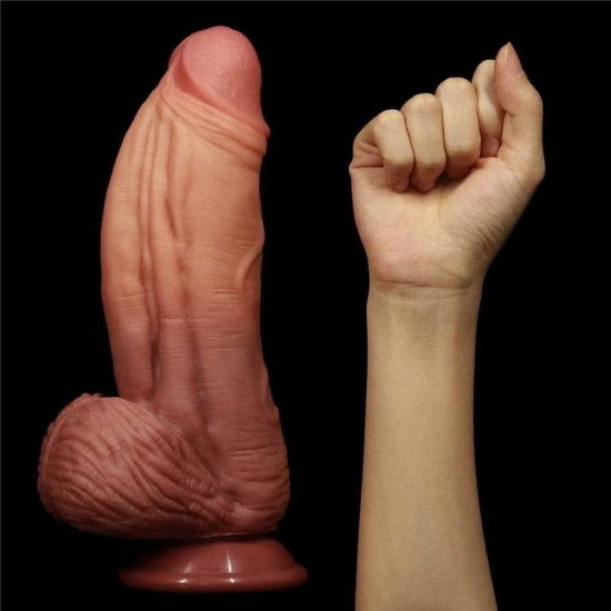 Dual Layered Silicone Nature Cock 25cm Sex Toys