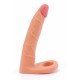 Ομοίωμα Πέους Για Διπλή Διείσδυση - The Ultra Soft Double Beige 18cm Sex Toys 