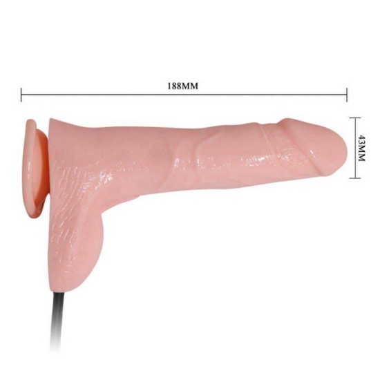 Ρεαλιστικό Φουσκωτό Πέος - Inflatable Realistic Cock Flesh 18cm Sex Toys 