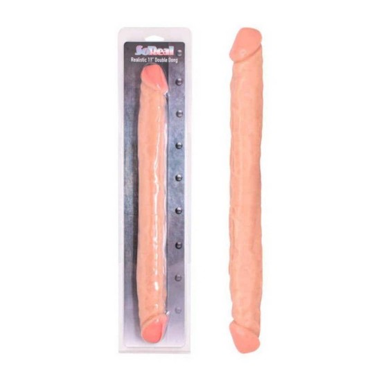 Διπλό Ομοίωμα Πέους - Double Solid Jelly Dong Flesh 33cm Sex Toys 
