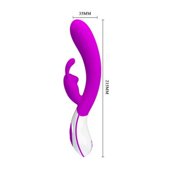 Επαναφορτιζόμενος Δονητής Κουνελάκι - Harlan Rechargeable Rabbit Vibrator Purple Sex Toys 