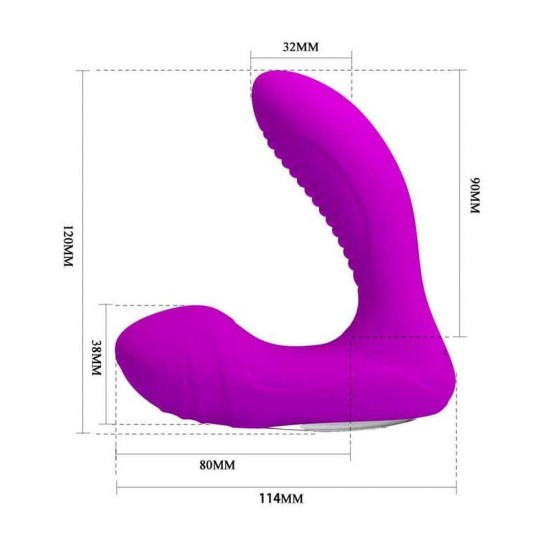 Lillian Heating Rechargeable Prostate Vibrator Sex Toys