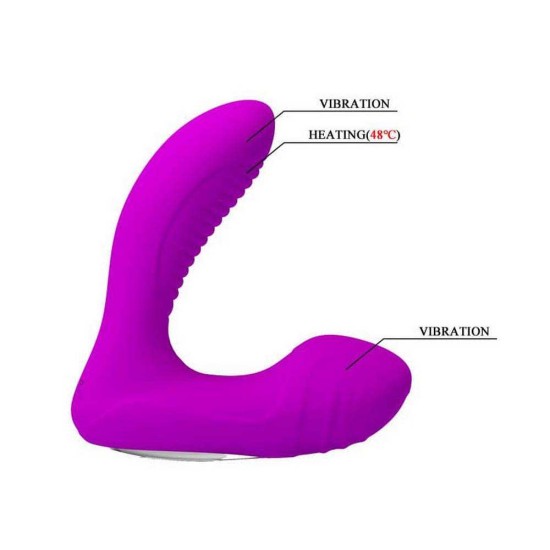 Lillian Heating Rechargeable Prostate Vibrator Sex Toys