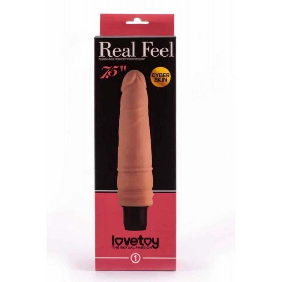 Real Feel Cyberskin Vibrator No.2 19cm Sex Toys
