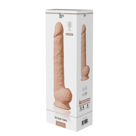 Πολύ Μεγάλο Μαλακό Ομοίωμα - Dual Density XXL Silicone Dildo Beige 38cm Sex Toys 