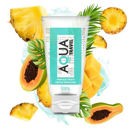 Λιπαντικό Με Γεύση - Aqua Travel Waterbased Lubricant Tropical Fruits 50ml Sex & Ομορφιά 