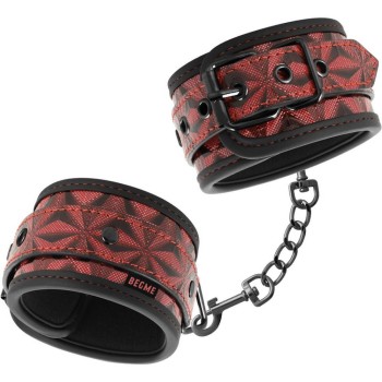 Χειροπέδες Με Ανάγλυφο Σχέδιο - Red Edition Premium Handcuffs