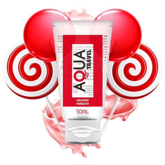 Aqua Travel Waterbased Lubricant Lollipop 50ml Sex & Beauty 