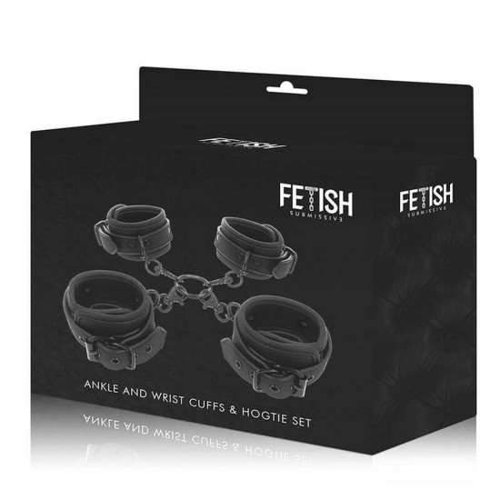 Ankle And Wrist Cuffs Hogtie Set Fetish Toys 