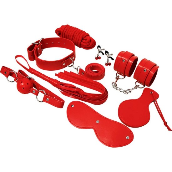 Σετ Με Φετιχιστικά Αξεσουάρ - Experience BDSM Fetish Kit Red Series Fetish Toys 