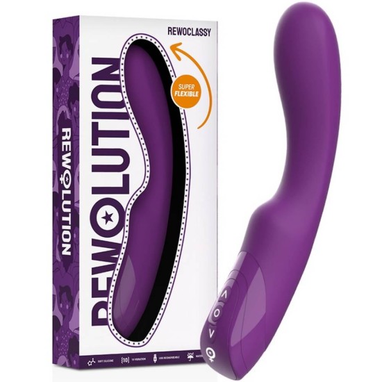 Rewoclassy Rechargeable Flexible G Spot Vibrator Sex Toys