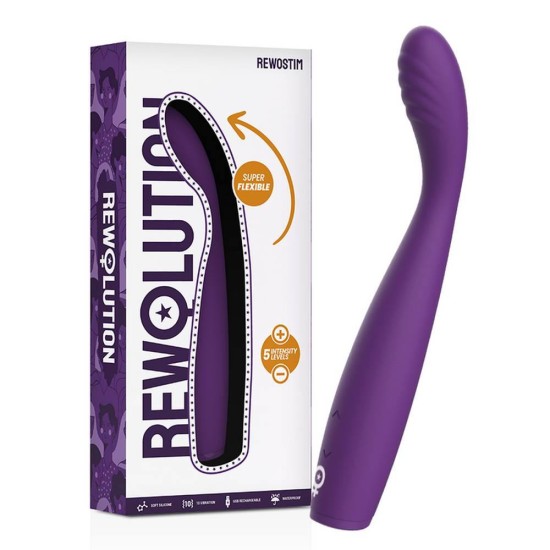 Ευλύγιστος Δονητής Σημείου G - Rewostim Rechargeable Flexible G Spot Vibrator Sex Toys 