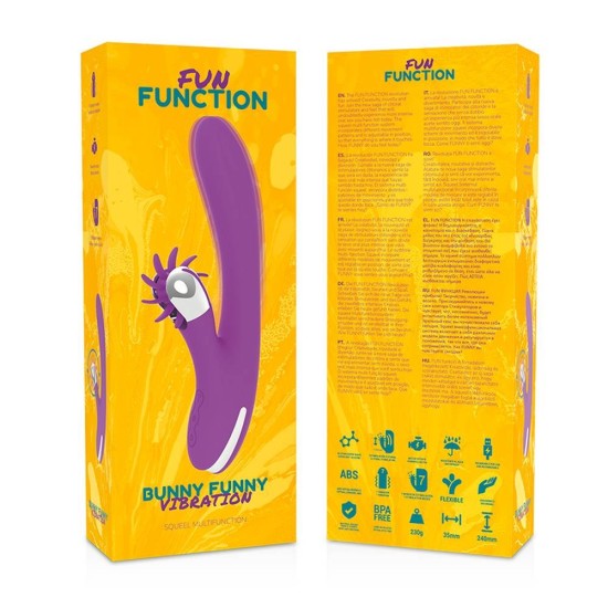 Rabbit Δονητής Με Ροδέλα Κλειτορίδας - Fun Fiction Bunny Funny Vibration Sex Toys 