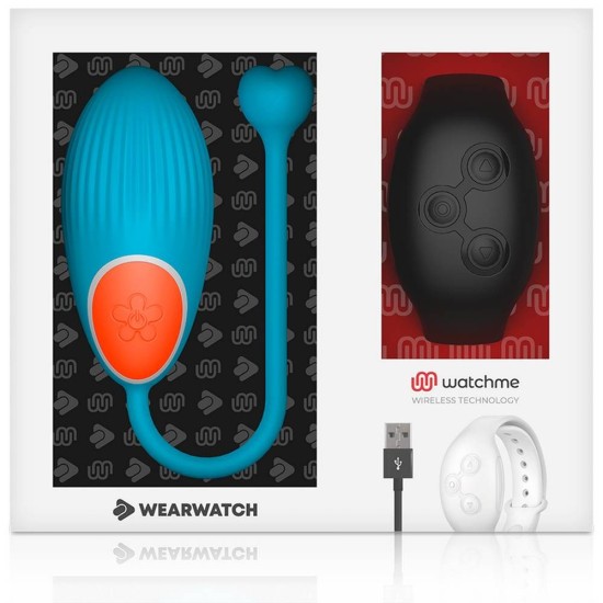 Ασύρματο Αυγό Με Χειριστήριο Βραχιόλι - Wearwatch Egg Wireless Watchme Blue/Black Sex Toys 