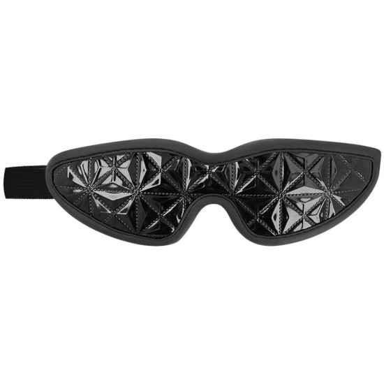 Μάσκα Με Ανάγλυφο Σχέδιο - Black Edition Premium Blind Mask Fetish Toys 