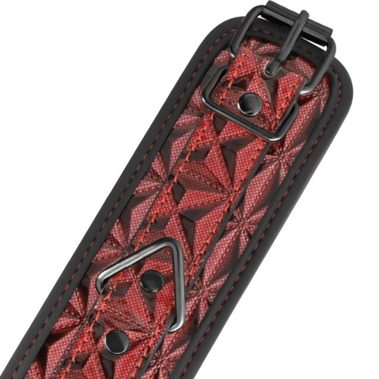 Ποδοπέδες Με Ανάγλυφο Σχέδιο - Red Edition Premium Ankle Cuffs Fetish Toys 