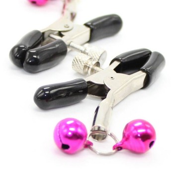 Double Bells Nipple Clamps Pink