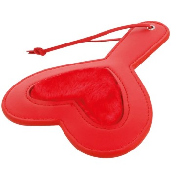 Darkness Fetish Red Paddle Love Shape With Plush