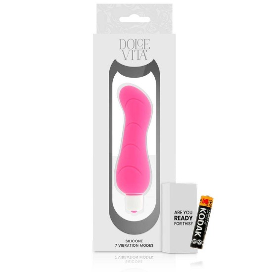 Dolce Vita G Spot Silicone Vibrator Pink Sex Toys