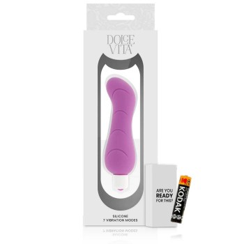 Dolce Vita G Spot Silicone Vibrator Purple