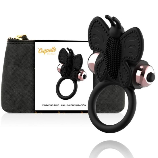 Desire Cock Ring Butterfly With Vibrator Sex Toys