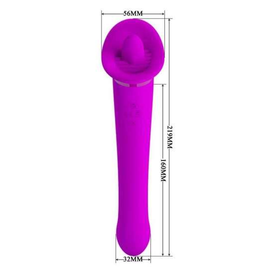 Κολπικός Και Κλειτοριδικός Δονητής - Faust Double G Spot Licking Vibrator Sex Toys 