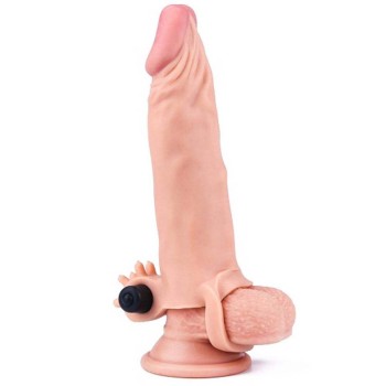 Δονούμενο Ρεαλιστικό Κάλυμμα Πέους - Pleasure X Tender Vibrating Penis Sleeve Νο.3