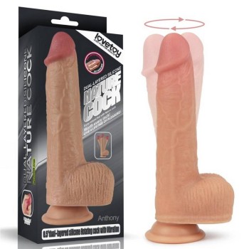 Anthony Silicone Rotating Nature Cock 21cm