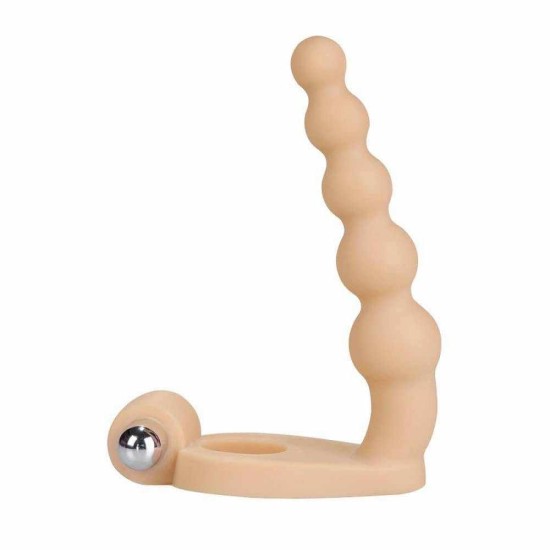 Μπίλιες Διπλής Διείσδυσης Με Δόνηση- The Ultra Soft Double Vibrating Beads 16cm Sex Toys 