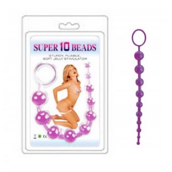 Πρωκτικές Μπίλιες - Charmly Anal 10 Beads Purple
