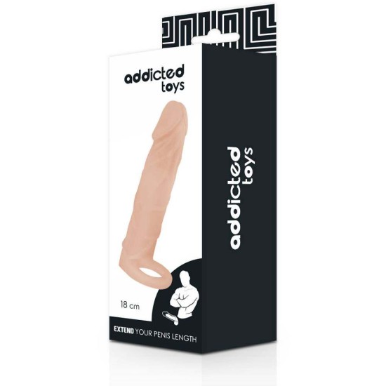 Ρεαλιστικό Κάλυμμα Πέους - Addicted Toys Extend Your Penis Beige 18cm Sex Toys 