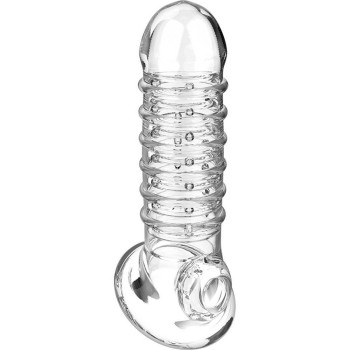 Ανάγλυφο Κάλυμμα Πέους - Penis Extender Extra Comfort Sleeve V15 Clear