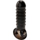 Ανάγλυφο Κάλυμμα Πέους - Penis Extender Extra Comfort Sleeve V15 Black Sex Toys 