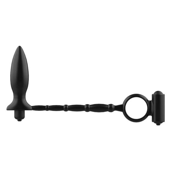 Anal Plug With Vibrating Penis Ring Sex Toys