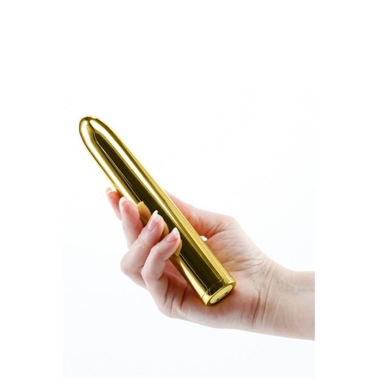 Επαναφορτιζόμενος Κλασικός Δονητής - Chroma Rechargeable Classic Vibrator Gold Sex Toys 