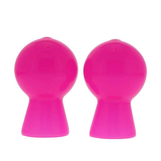 Nipple Sucker Pair In Shiny Pink 6cm Sex Toys