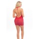 Σέξι Διάφανο Φόρεμα - Love Bite Plunge Halter Dress Red Ερωτικά Εσώρουχα 